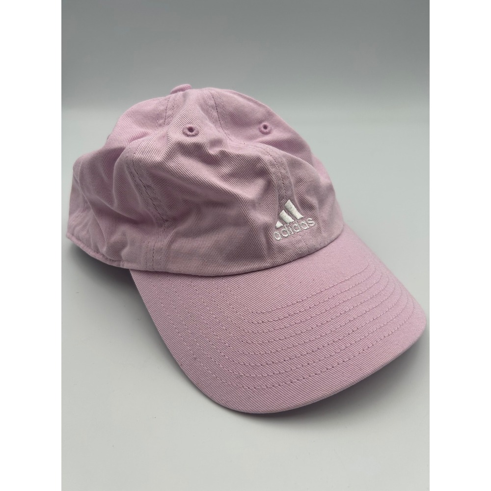 Adidas Women Pink Adjustable Relaxed Fit Dad Hat Cotton Golf Baseball Cap B1149